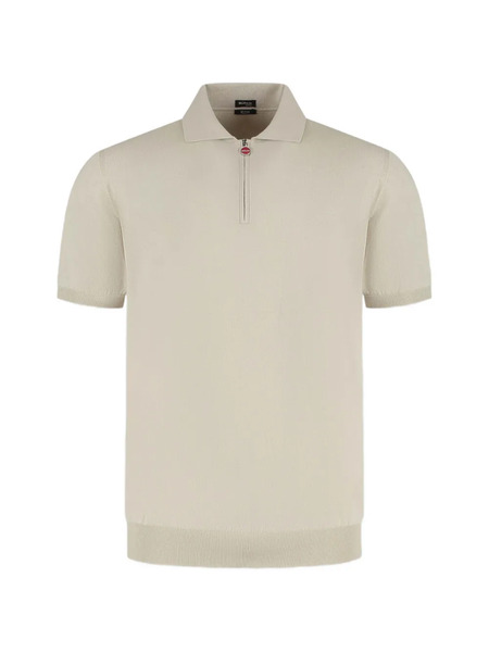  Kiton Zipped Polo Shirt - Neutrals 