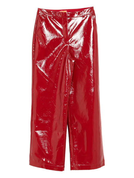  Kitri Vinyl Trousers - Red 