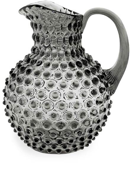 Klimchi Hobnail Crystal Jug - Black 