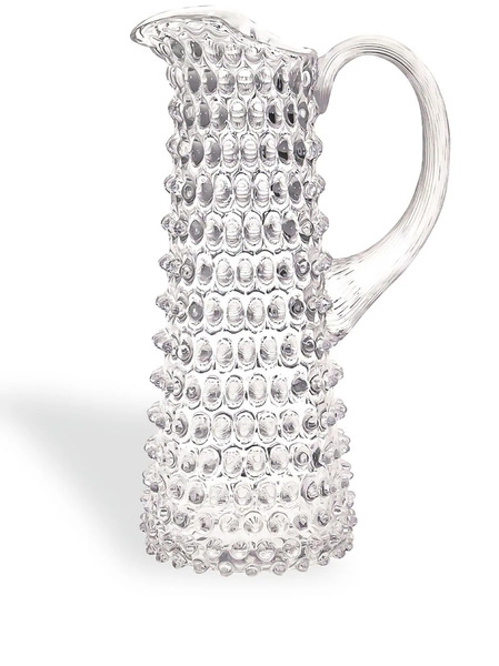  Klimchi Hobnail Crystal Tall Jug - White 