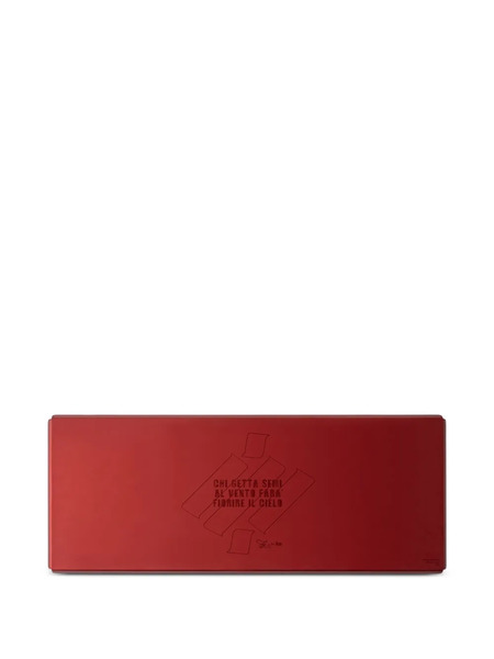  Knindustrie Storm Lettering-print Tray - Red 