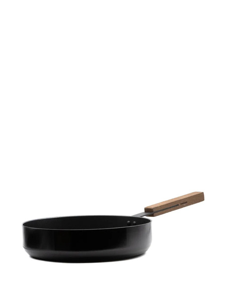  Knindustrie Wooden-handle Frying Pan (28cm) - Black 
