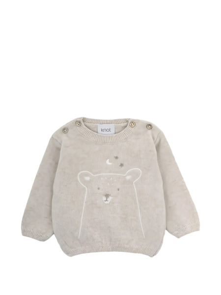  Knot Bear Knitted Sweater - Neutrals 