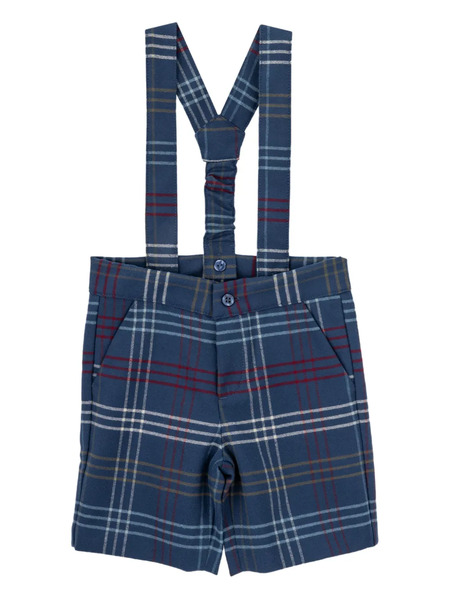  Knot Booker Checked Shorts - Blue 