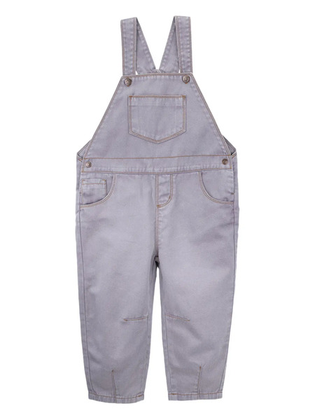  Knot Button-fastening Overalls - Blue 