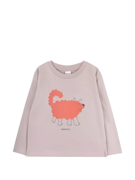  Knot Dog Sheep Print T-shirt - Neutrals 