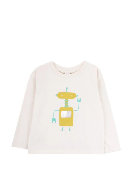  Knot Hello Robot T-shirt - Neutrals 