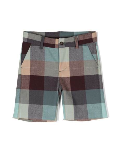  Knot Lake Check-pattern Shorts - Blue 