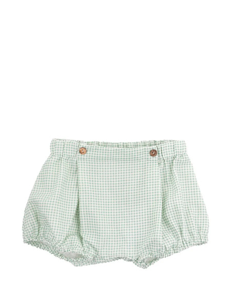  Knot Luca Bloomers Check Shorts - Green 
