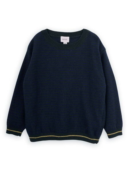 Knot Tiny Stripes Sweater - Blue 