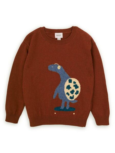 Knot Turtle Skater Jumper - Red 
