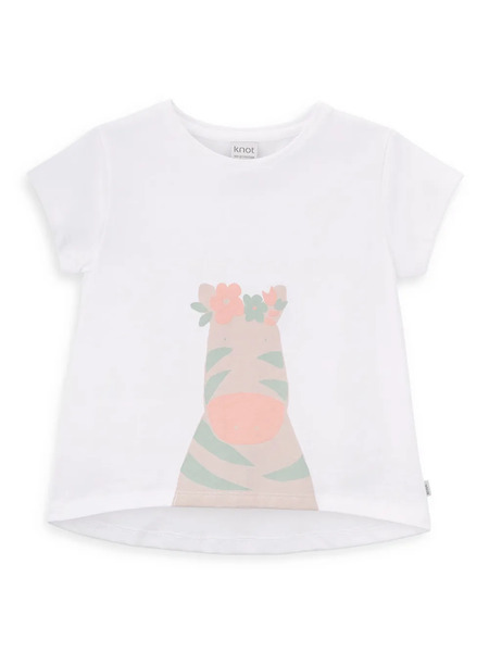  Knot Zebra T-shirt - White 