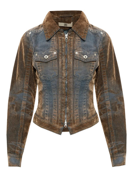  Knwls Zip Pocket Jacket - Brown 