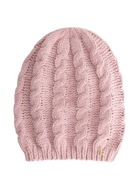  Kocca Cable-knit Logo Beanie Hat - Pink 