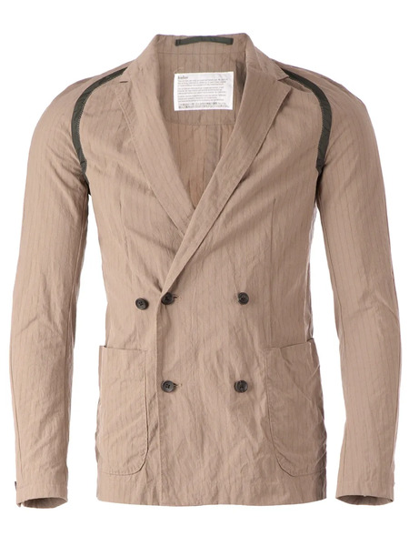  Kolor Double Breasted Pinstripe Blazer - Brown 
