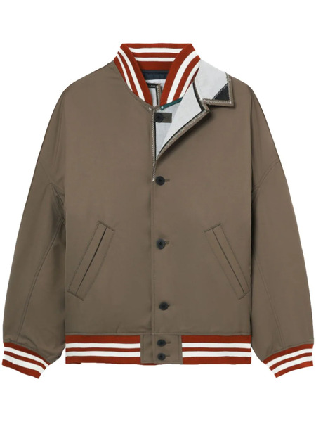  Kolor Layered Bomber Jacket - Brown 