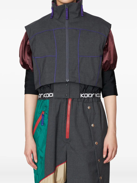  Kolor Mesh Panelled Jacket - Grey 