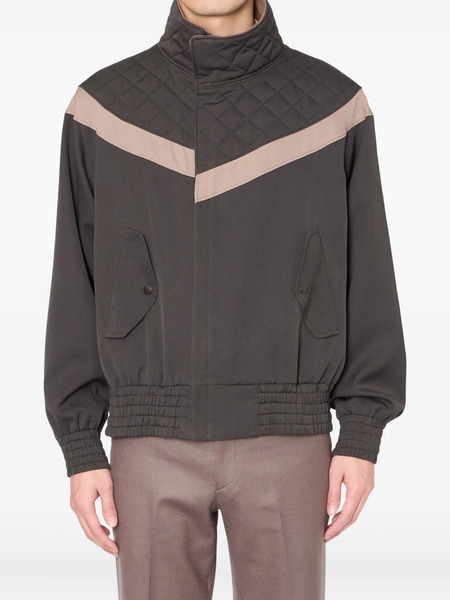  Kolor Quilted Panelled Jacket - Brown 