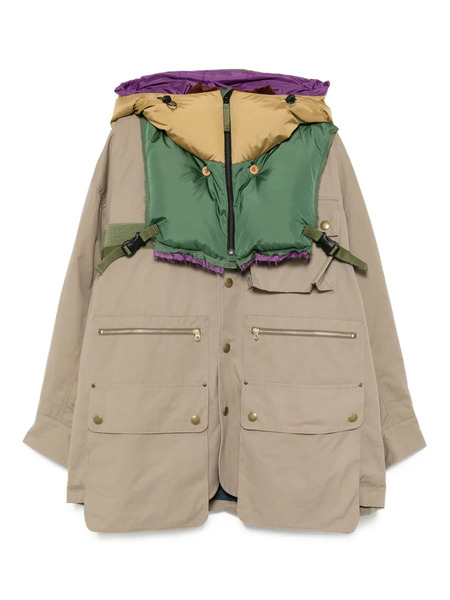  Kolor Removable-hood Jacket - Brown 