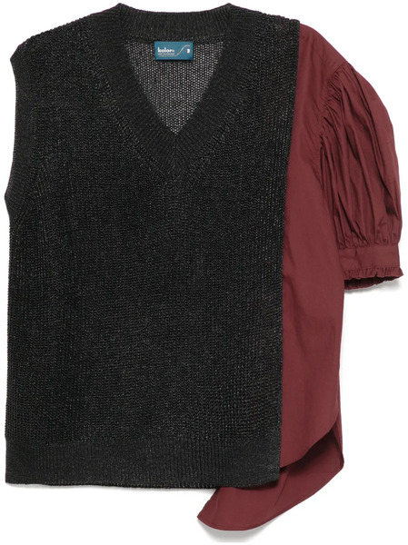  Kolor V-neck Jumper - Black 
