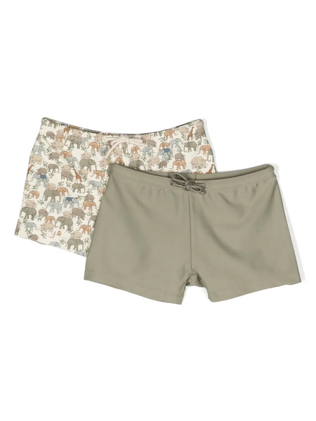  Konges Sløjd Aster Two-pack Swim Trunks - Green 
