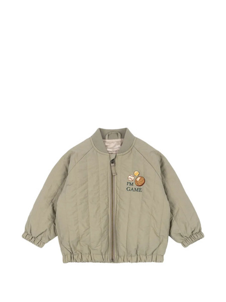  Konges Sløjd Embroidered Quilted Jacket - Green 