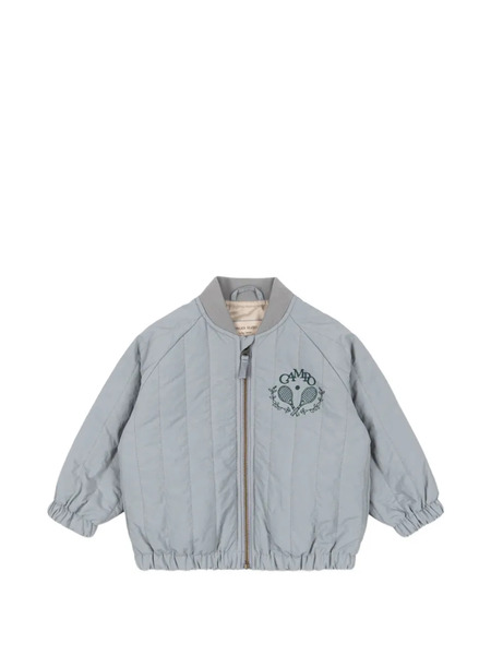  Konges Sløjd Juno Embroidered Quilted Bomber Jacket - Blue 