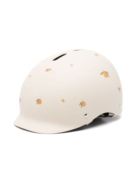  Konges Sløjd Lemon-print Bicycle Helmet - Neutrals 