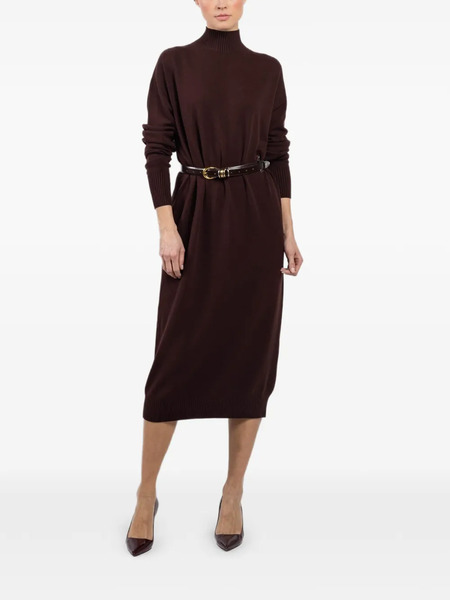 Kontatto Roll-neck Midi Dress - Red 