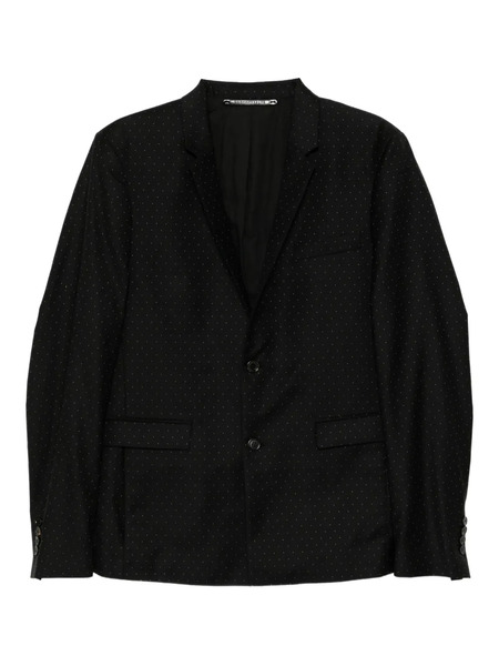  Kris Van Assche Micro Polka-dot Blazer - Black 