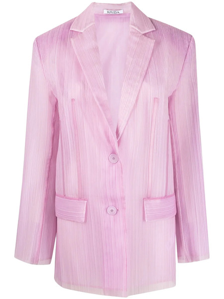  Krizia Single-breasted Blazer - Pink 