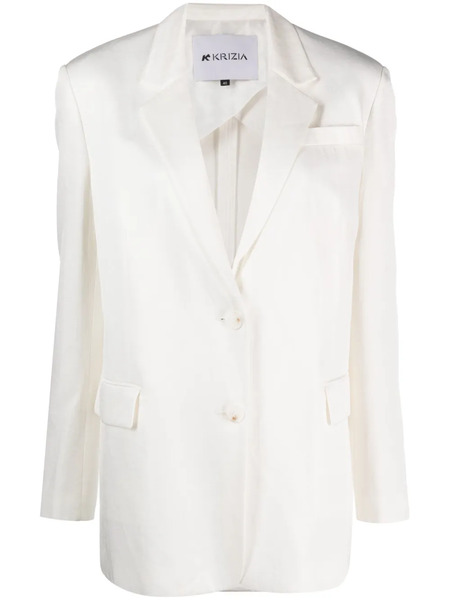  Krizia Single-breasted Blazer - White 