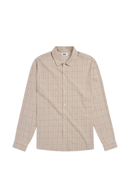  Krost Oversized Flannel Shirt - Neutrals 