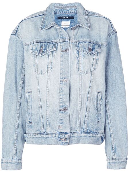  Ksubi Boxy Fit Stonewashed Jacket - Blue 