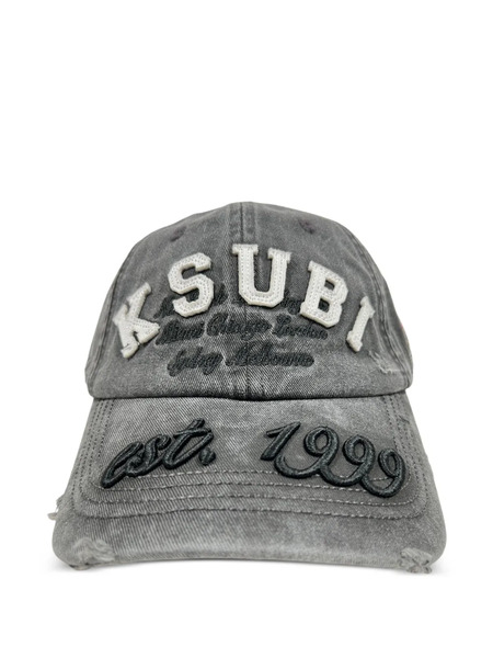  Ksubi Duke Embroidered Baseball Cap - Grey 