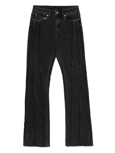  Ksubi Frayed-seam Flare Jeans - Black 