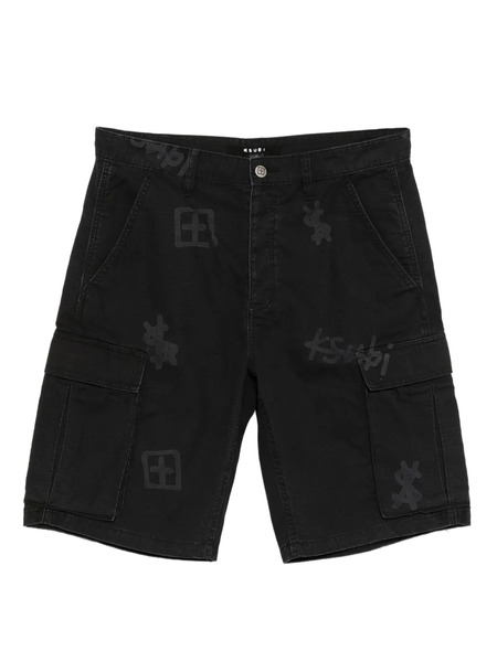  Ksubi Fugitive Cargo Shorts - Black 