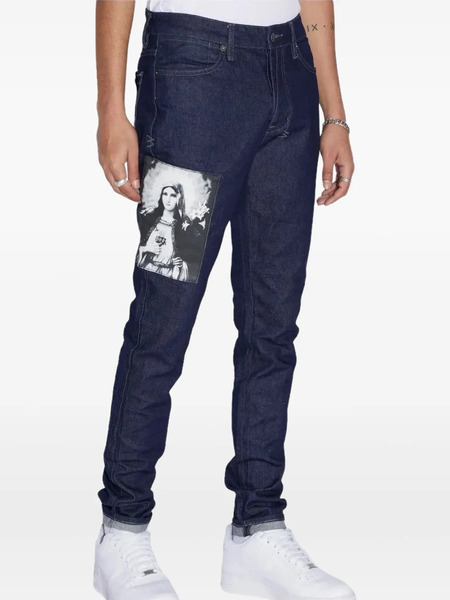  Ksubi Saint Jean Patchwork Straight-leg Jeans - Blue 