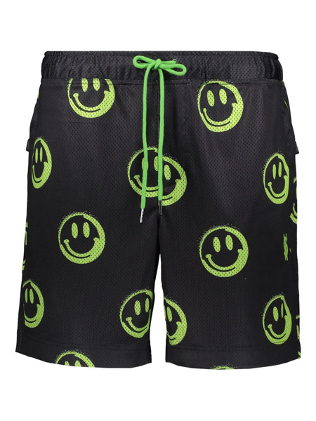  Ksubi Smiley-face Drawstring Shorts - Black 