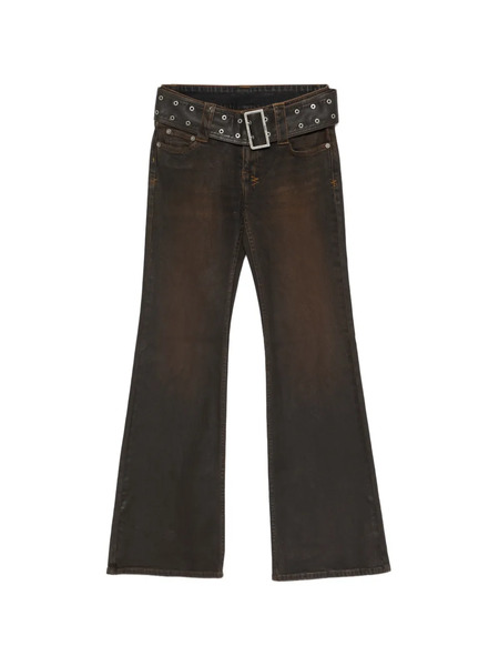  Ksubi Soho Belted Flared Jeans - Brown 