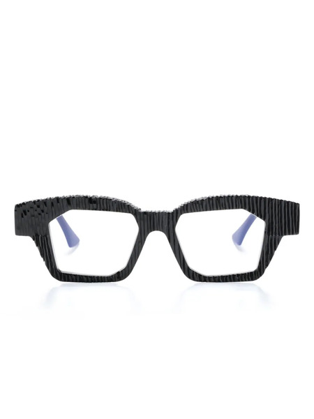  Kuboraum K36 Rectangle-frame Glasses - Black 