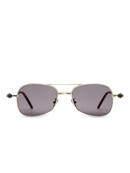  Kuboraum P75 Pilot-frame Sunglasses - Gold 