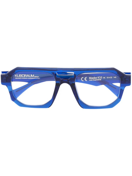  Kuboraum Pilot-frame Glasses - Blue 