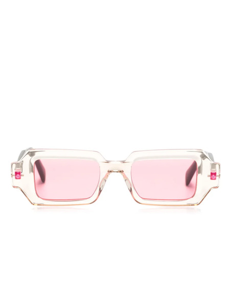  Kuboraum Q9 Rectangle-frame Sunglasses - Neutrals 