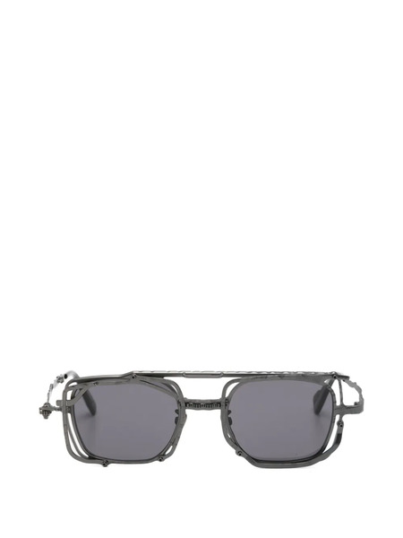  Kuboraum Sculpted Square-frame Sunglasses - Grey 