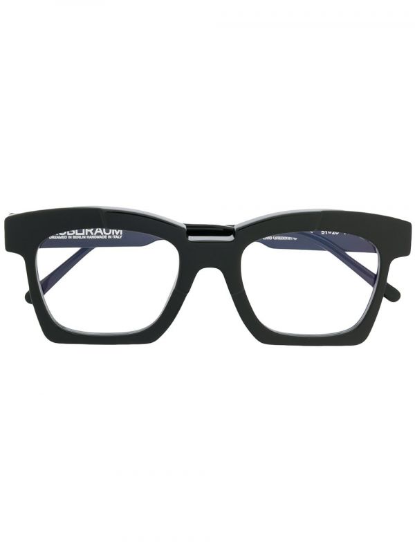  Kuboraum Square-frame Acetate Eyeglasses - Black 
