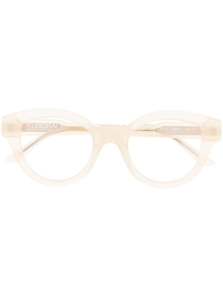  Kuboraum Square-frame Glasses - Neutrals 