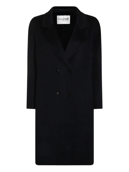  Kujten Double-breasted Wool Coat - Blue 
