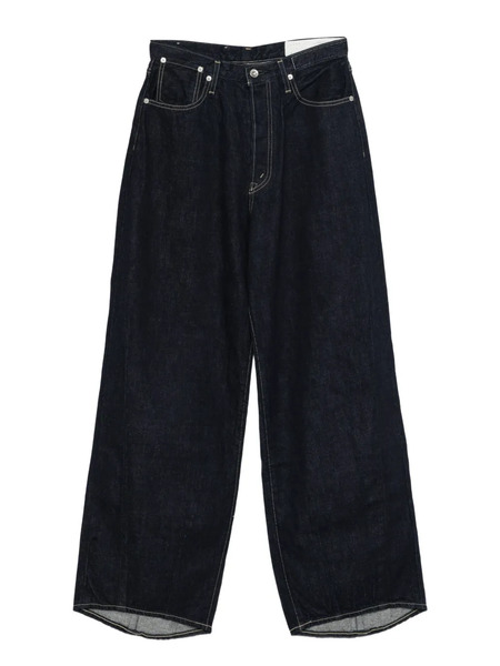  Kuro Contrast-stitching Jeans - Blue 