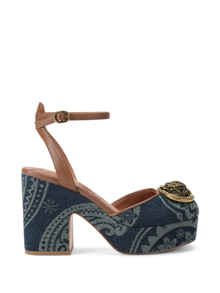  Kurt Geiger London Chelsea Closed Platform Sandals - Blue 
